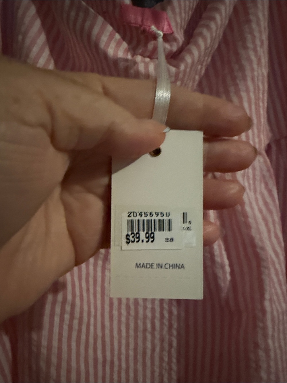 Pink Striped Ruffle Strap Top - Picture 5 of 5